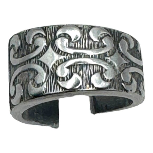 Roger's Co Casa Vista Artisan Spoon Open Ring Size 7 Vintage Stainless Steel - Picture 5 of 16